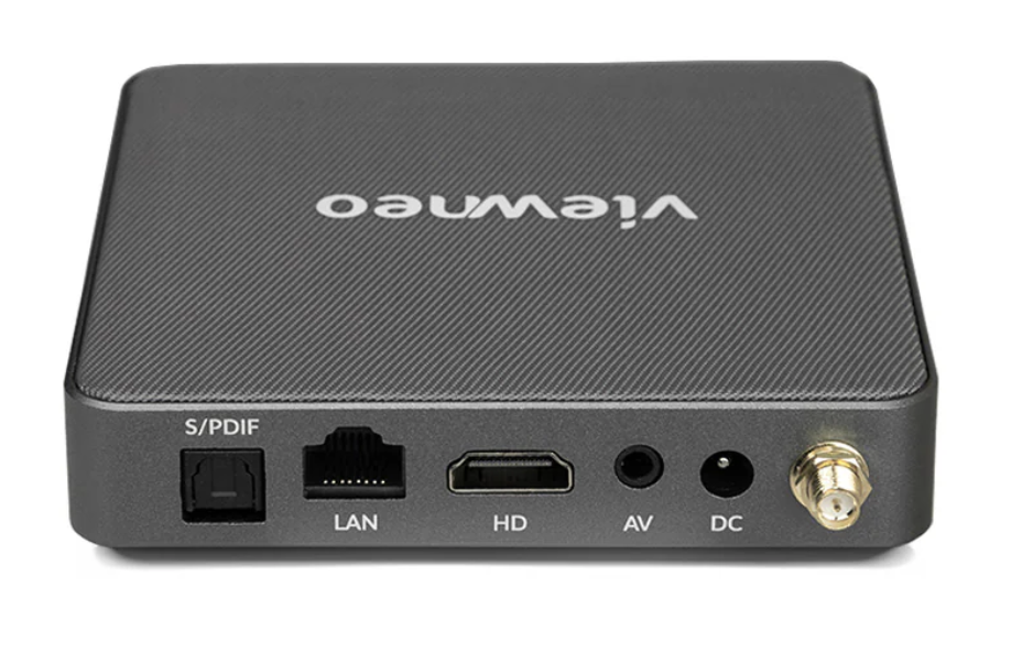 viewneo 4K SignageBox III — pannello posteriore con porte